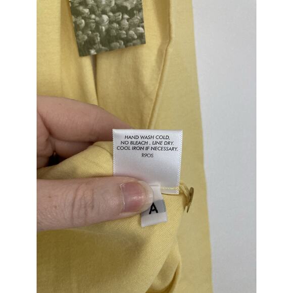 Eileen Fisher Women Small V Neck Elongated Jacket Sunshine Organic Cotton Jersey - Picture 6 of 9